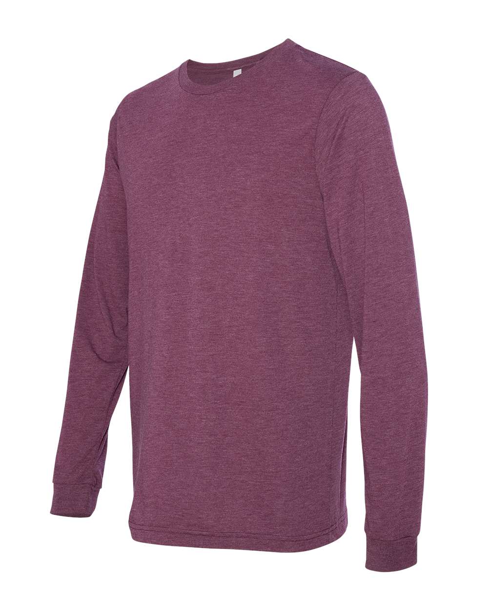 BELLA + CANVAS Unisex Triblend Long Sleeve Tee - 3513 Maroon Triblend