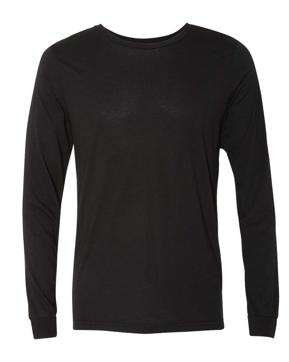 BELLA + CANVAS Unisex Triblend Long Sleeve Tee - 3513 Solid Black Triblend