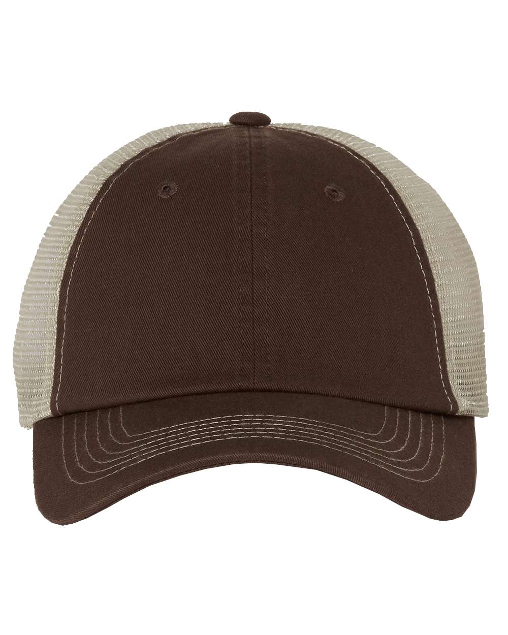 Valucap Contrast-Stitch Mesh-Back Cap - 3100 - 3100S Brown- Stone