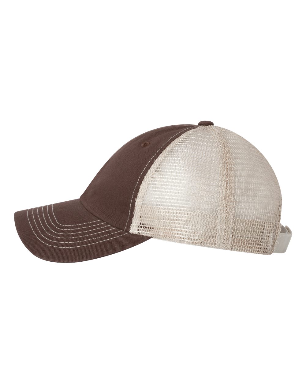 Valucap Contrast-Stitch Mesh-Back Cap - 3100 - 3100S Brown- Stone