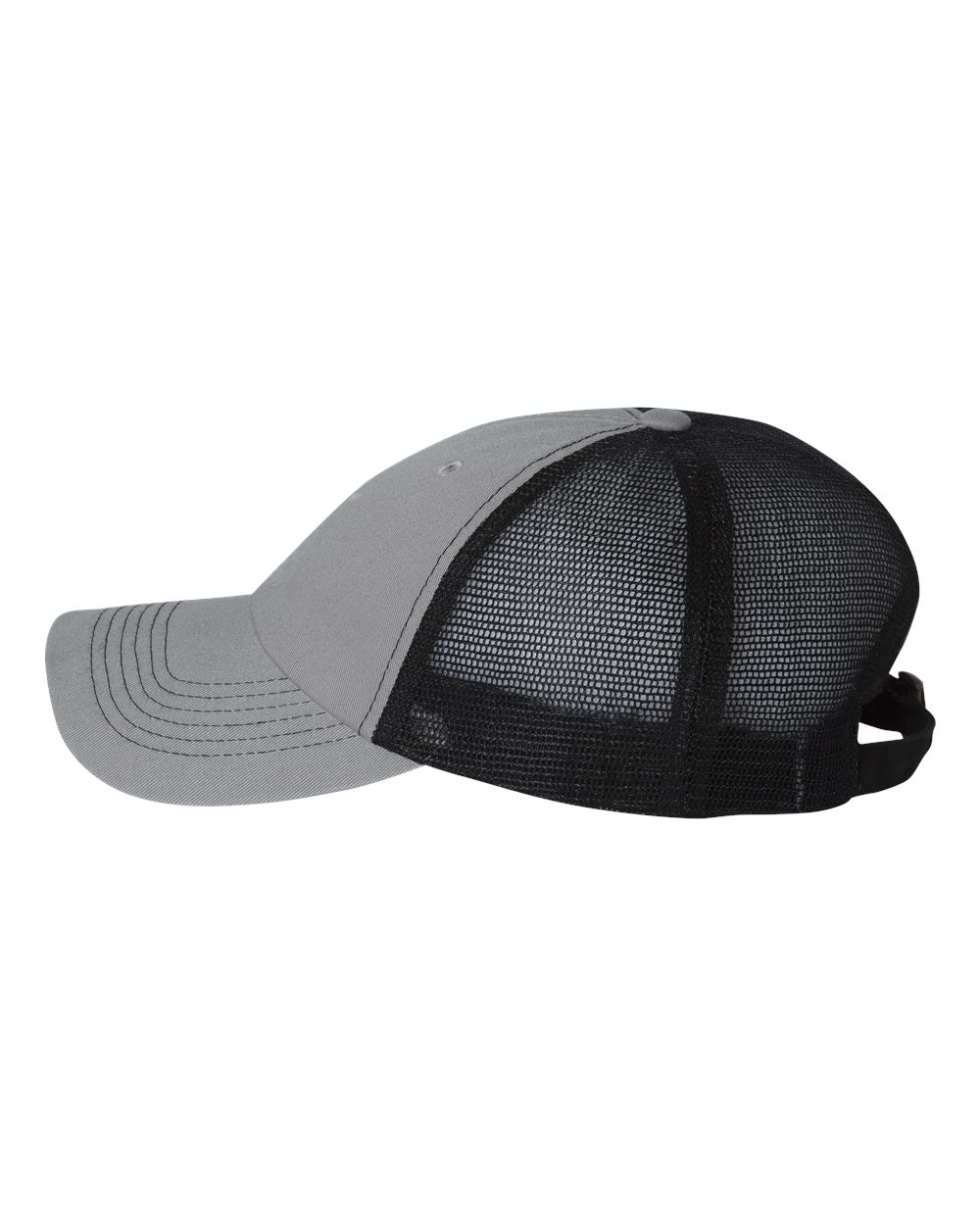 Valucap Contrast-Stitch Mesh-Back Cap - 3100 - 3100S Grey- Black