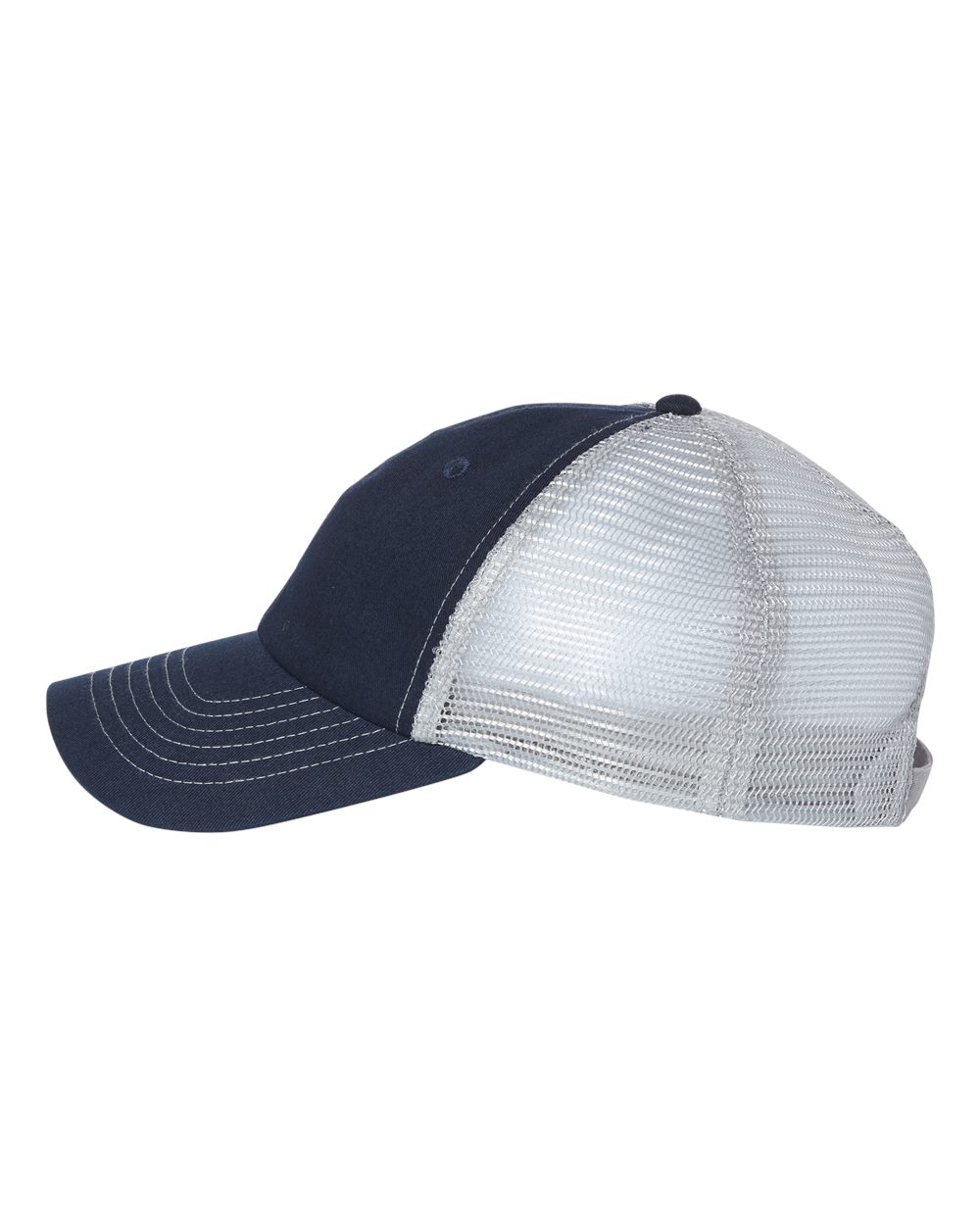 Valucap Contrast-Stitch Mesh-Back Cap - 3100 - 3100S Navy- Grey