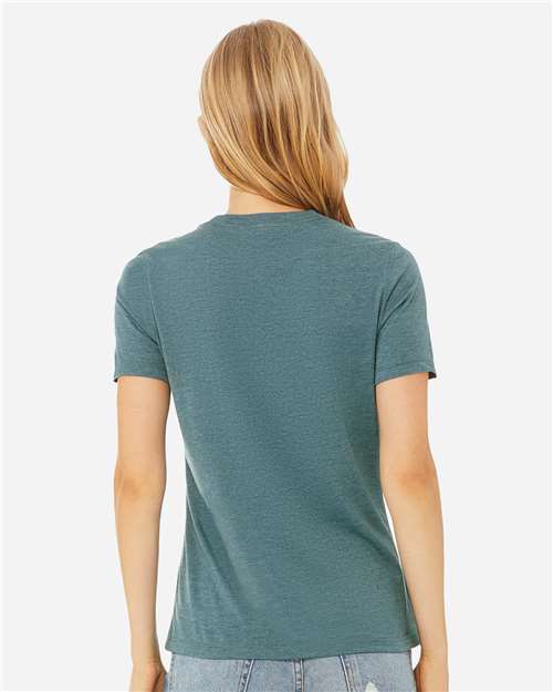 BELLA + CANVAS Women’s Relaxed Fit Heather CVC Tee - 6400CVC Heather Deep Teal