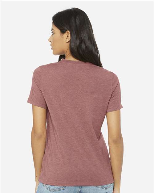 BELLA + CANVAS Women’s Relaxed Fit Heather CVC Tee - 6400CVC Heather Mauve