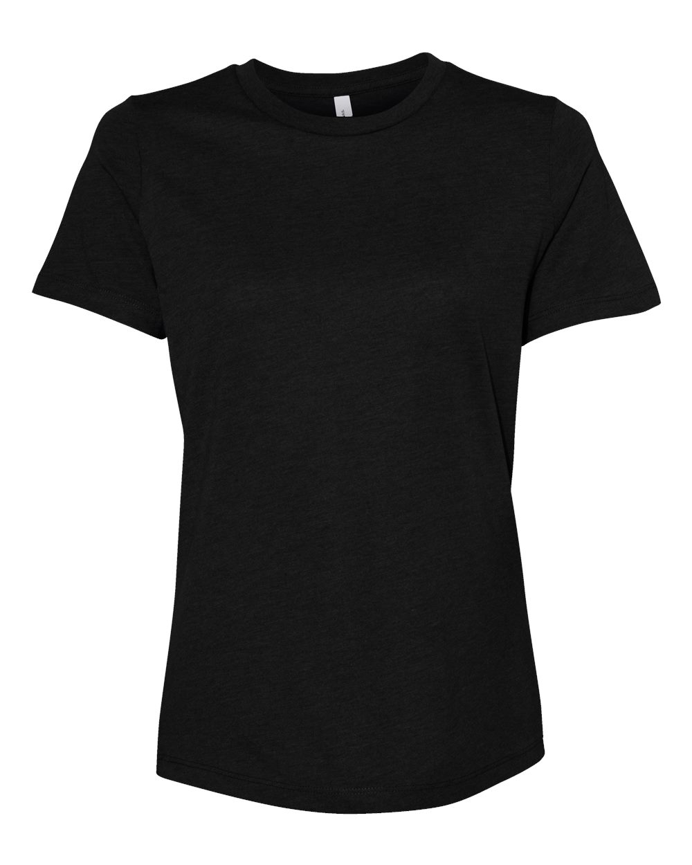 BELLA + CANVAS Women’s Relaxed Fit Heather CVC Tee - 6400CVC Solid Black Blend