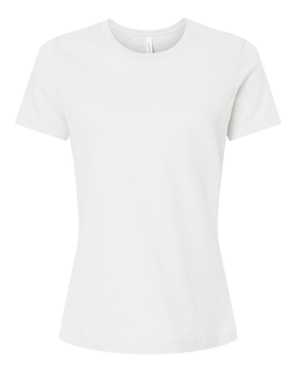 BELLA + CANVAS Women’s Relaxed Fit Heather CVC Tee - 6400CVC Solid White Blend