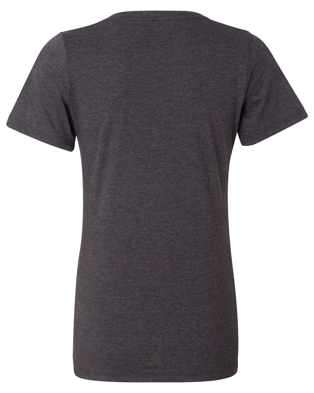 BELLA + CANVAS Women's Relaxed Heather CVC V-Neck Tee - 6405CVC Dark Grey Heather