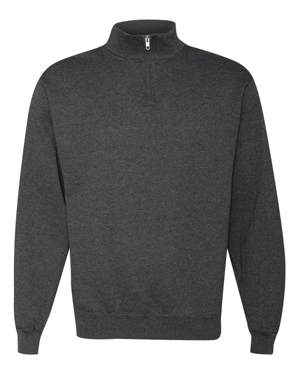 JERZEES Unisex Nublend® Cadet Collar Quarter-Zip Sweatshirt - 995MR Black Heather