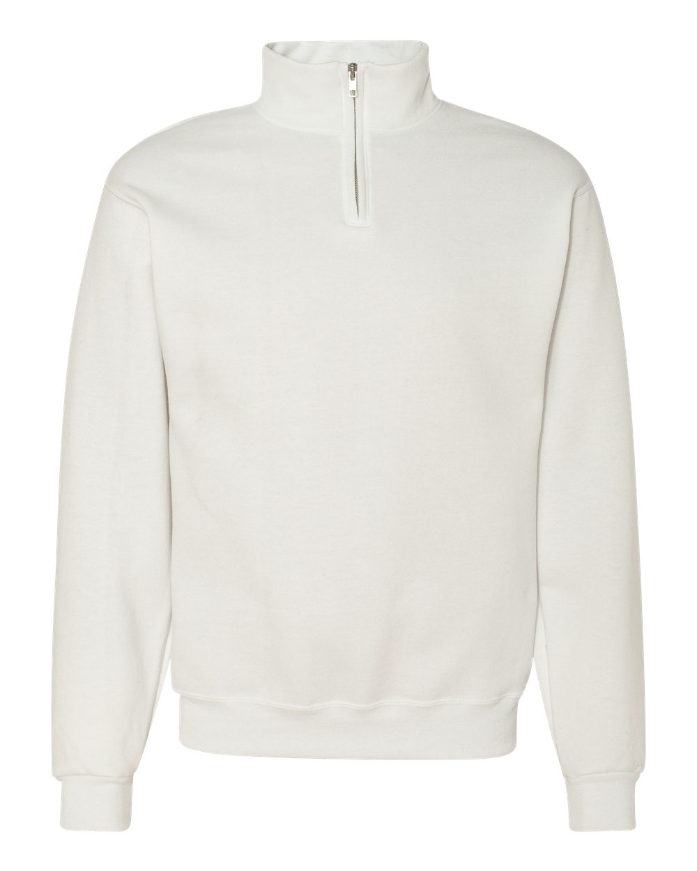 JERZEES Unisex Nublend® Cadet Collar Quarter-Zip Sweatshirt - 995MR White