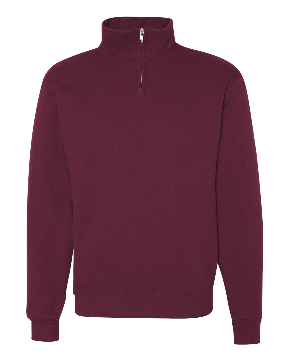 JERZEES Unisex Nublend® Cadet Collar Quarter-Zip Sweatshirt - 995MR Maroon