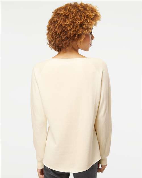 Independent Trading Co. Women's California Wave Wash Crewneck Sweatshirt - PRM2000 Bone