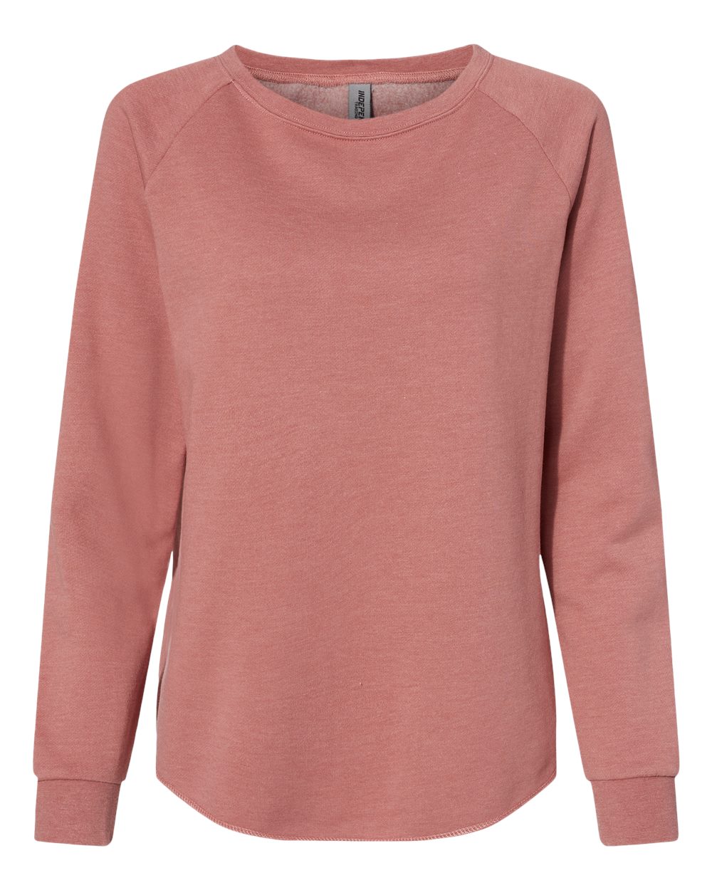 Independent Trading Co. Women's California Wave Wash Crewneck Sweatshirt - PRM2000 Dusty Rose
