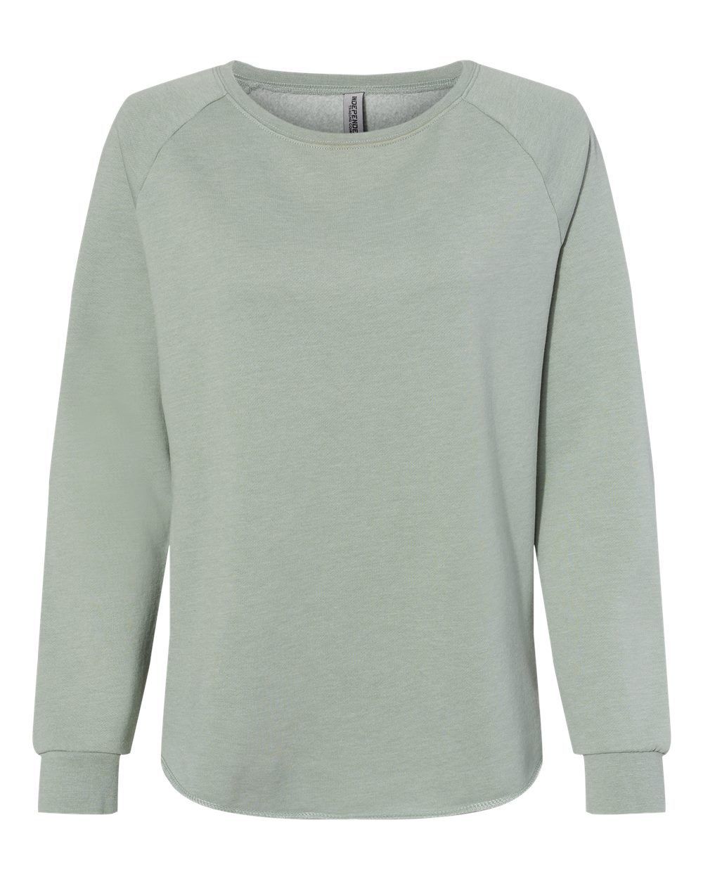 Independent Trading Co. Women's California Wave Wash Crewneck Sweatshirt - PRM2000 Sage