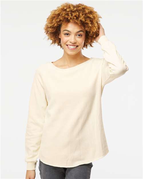 Independent Trading Co. Women's California Wave Wash Crewneck Sweatshirt - PRM2000 Bone