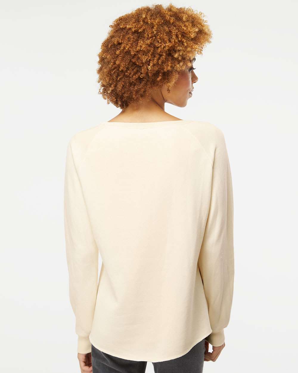 Independent Trading Co. Women's California Wave Wash Crewneck Sweatshirt - PRM2000 Bone