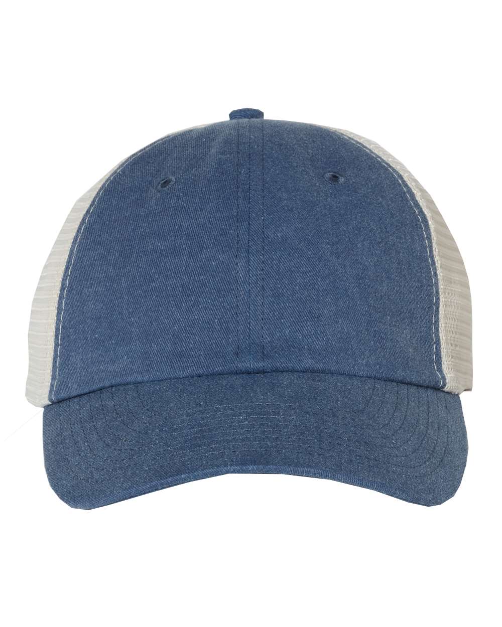 Valucap Pigment-Dyed Trucker Cap - SP510 Royal- Stone