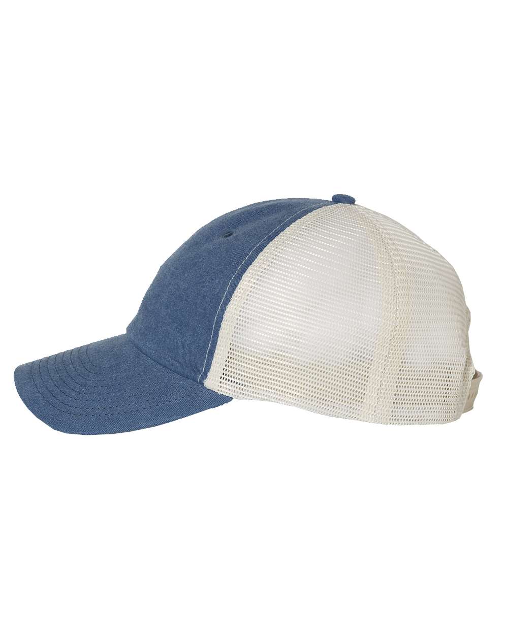 Valucap Pigment-Dyed Trucker Cap - SP510 Royal- Stone