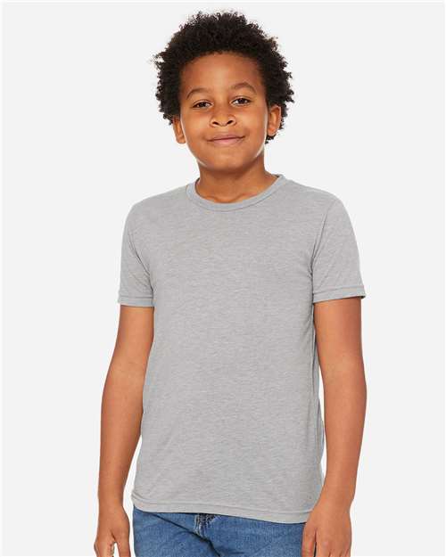 BELLA + CANVAS Youth Triblend Tee - 3413Y Athletic Grey Triblend