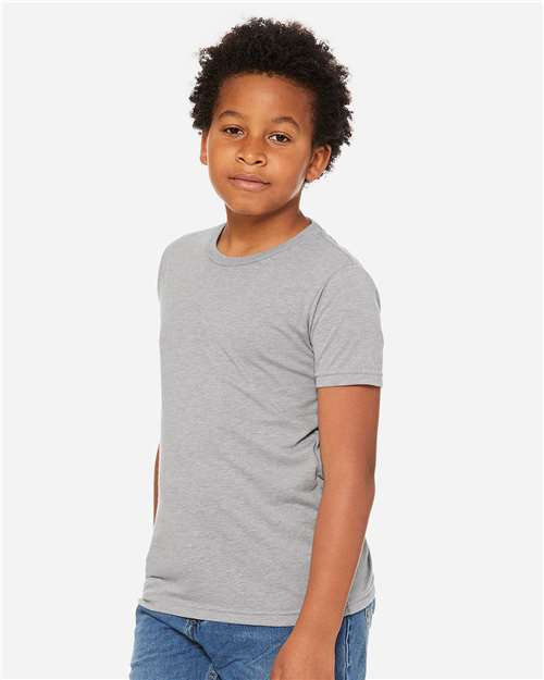 BELLA + CANVAS Youth Triblend Tee - 3413Y Athletic Grey Triblend