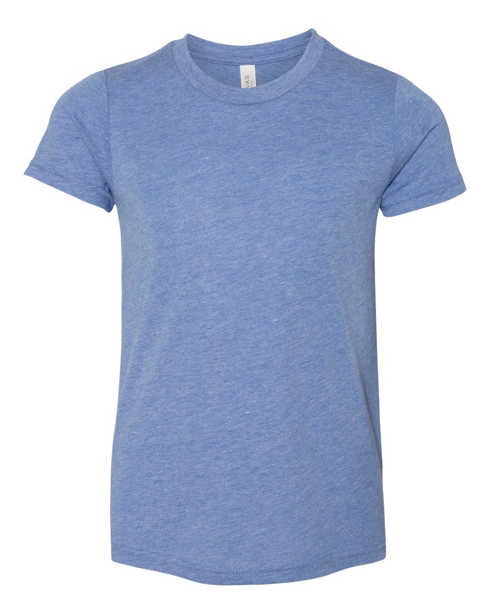 BELLA + CANVAS Youth Triblend Tee - 3413Y Blue Triblend