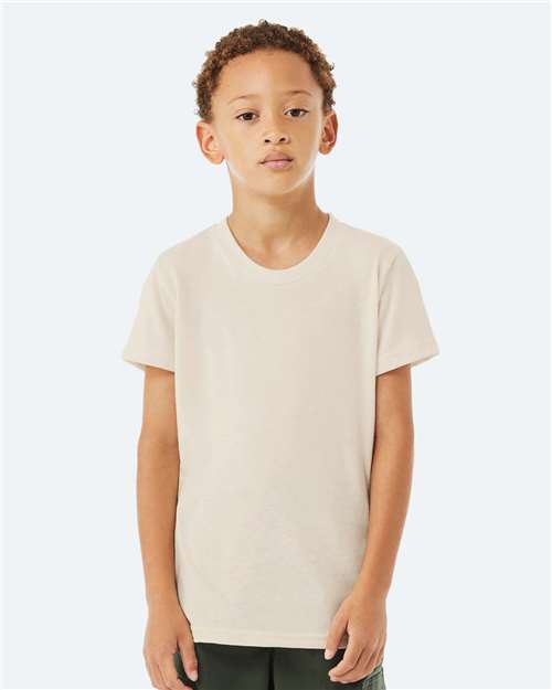 BELLA + CANVAS Youth Triblend Tee - 3413Y Solid Natural Triblend