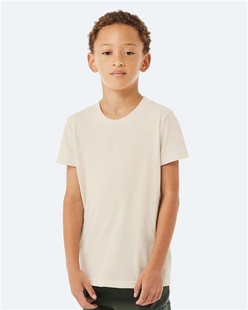 BELLA + CANVAS Youth Triblend Tee - 3413Y Solid Natural Triblend