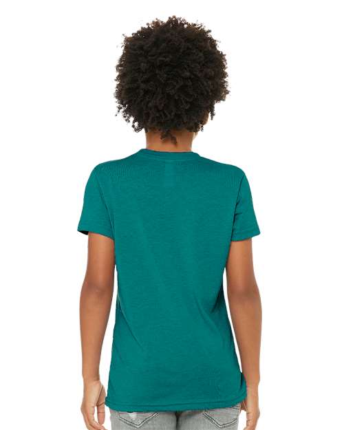 BELLA + CANVAS Youth Triblend Tee - 3413Y Teal Triblend
