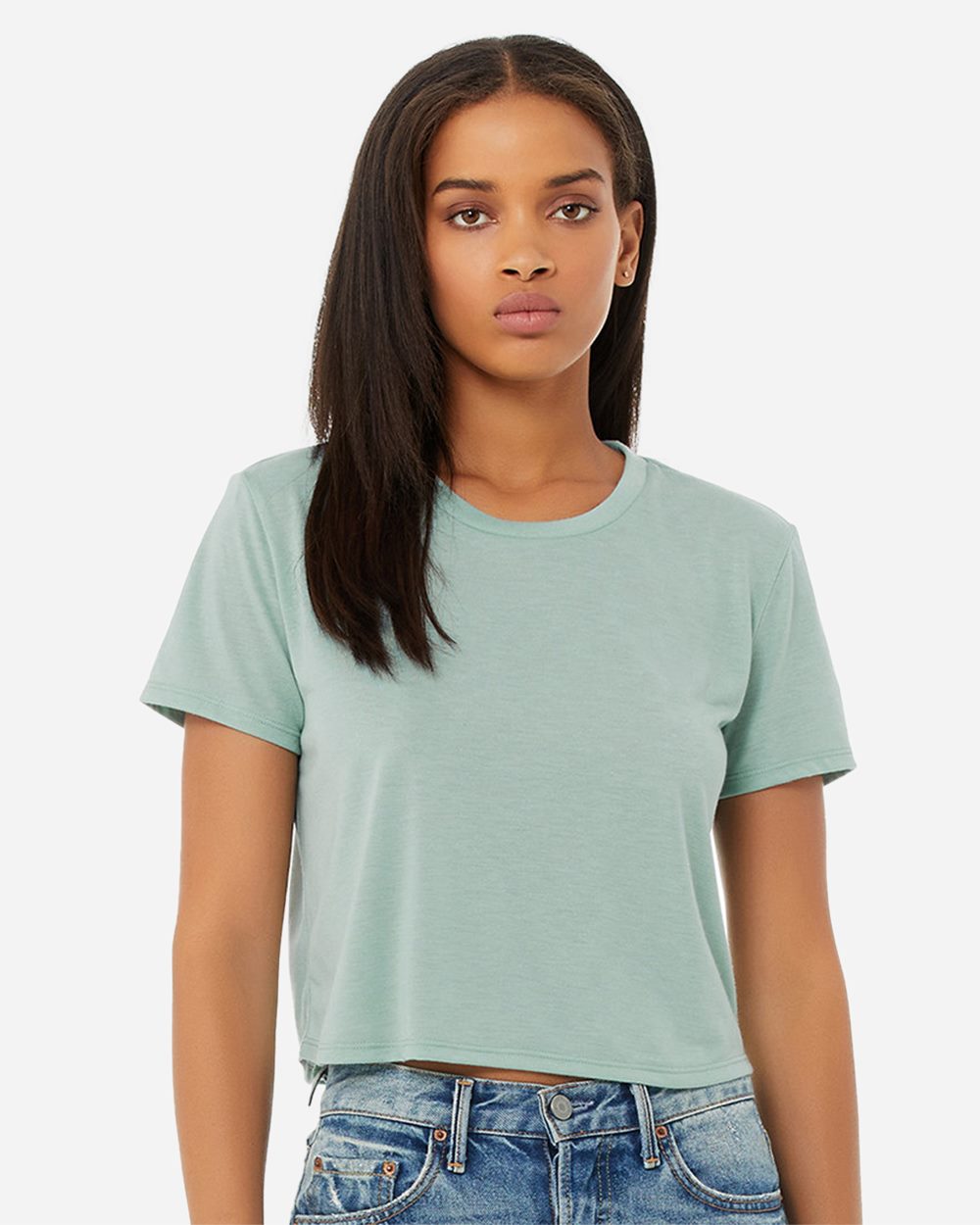 BELLA + CANVAS Women’s Flowy Crop Tee - 8882 - 8882B