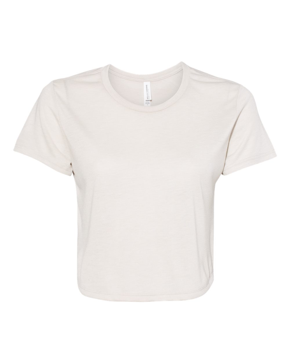 BELLA + CANVAS Women’s Flowy Crop Tee - 8882 - 8882B Heather Dust
