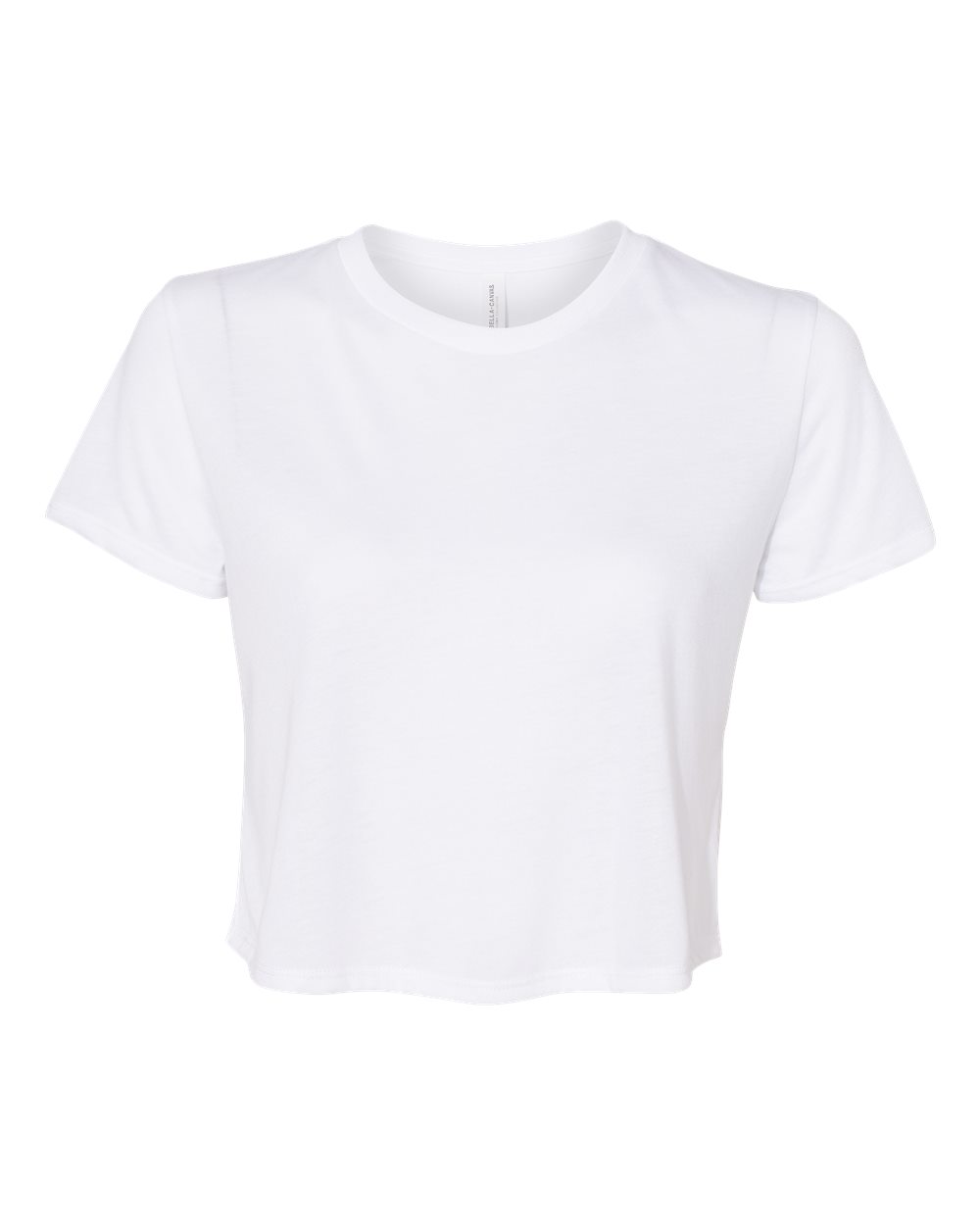 BELLA + CANVAS Women’s Flowy Crop Tee - 8882 - 8882B White