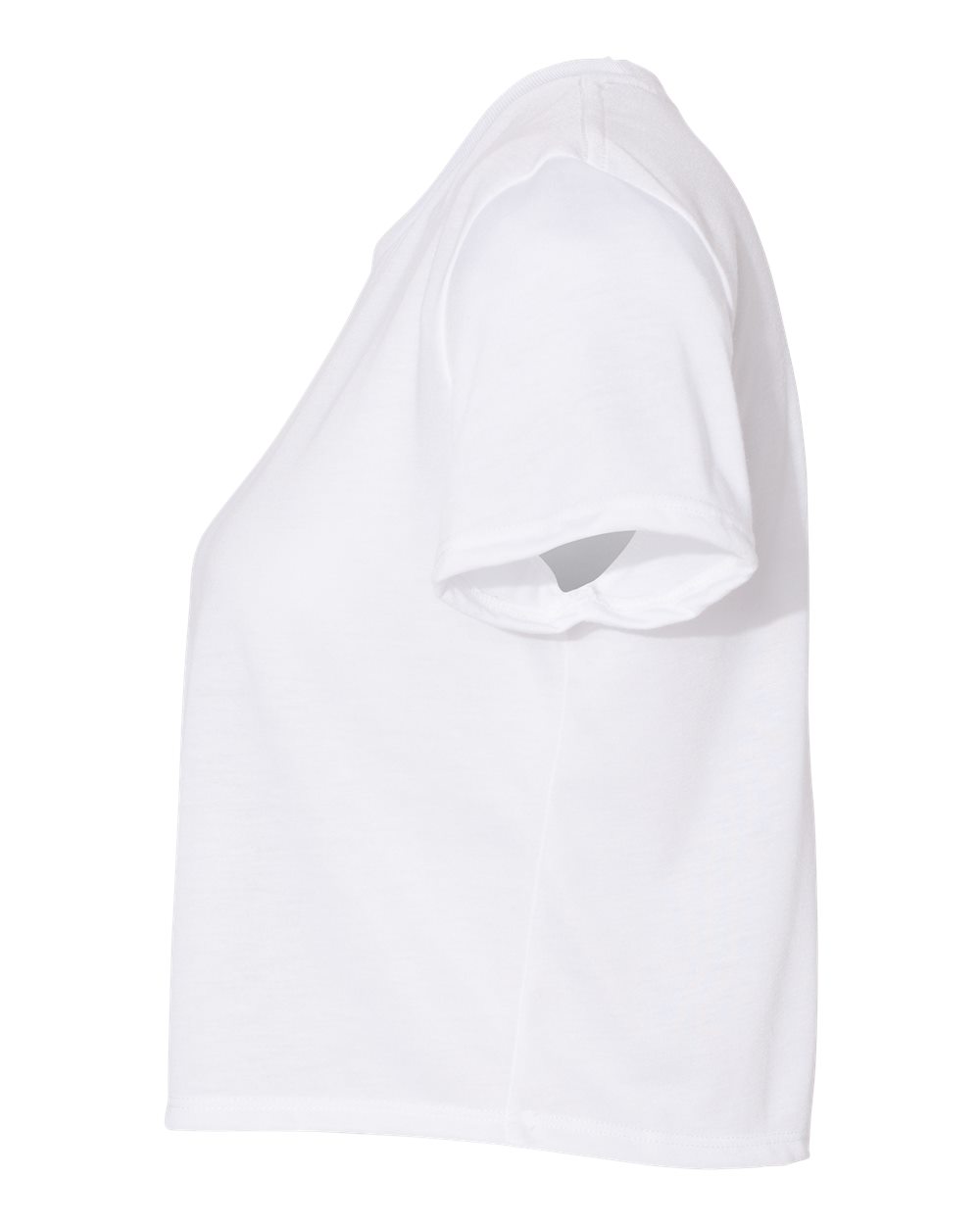 BELLA + CANVAS Women’s Flowy Crop Tee - 8882 - 8882B White