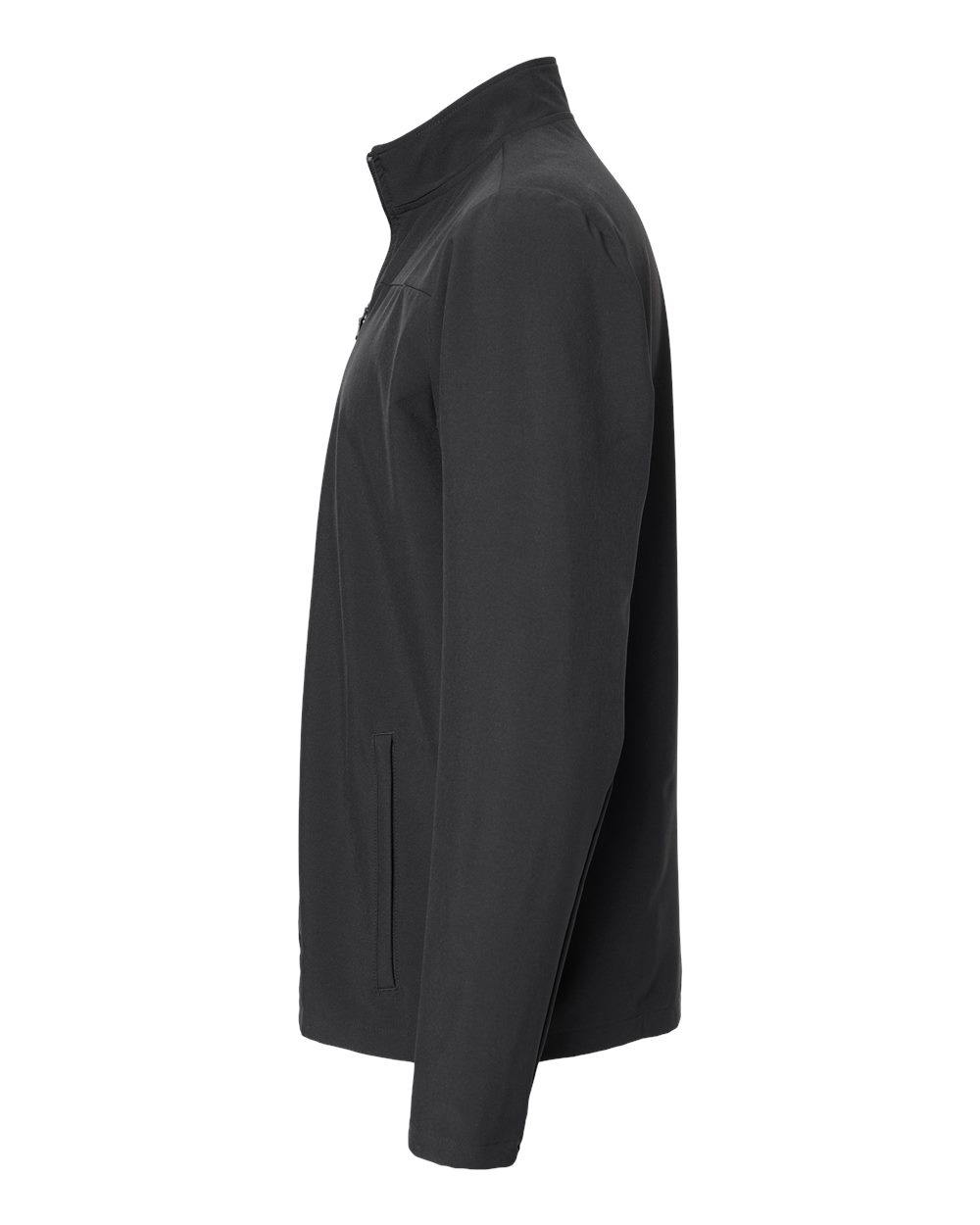 Adidas Men's Wind Resistant Full-Zip Jacket - A267 Black- Black