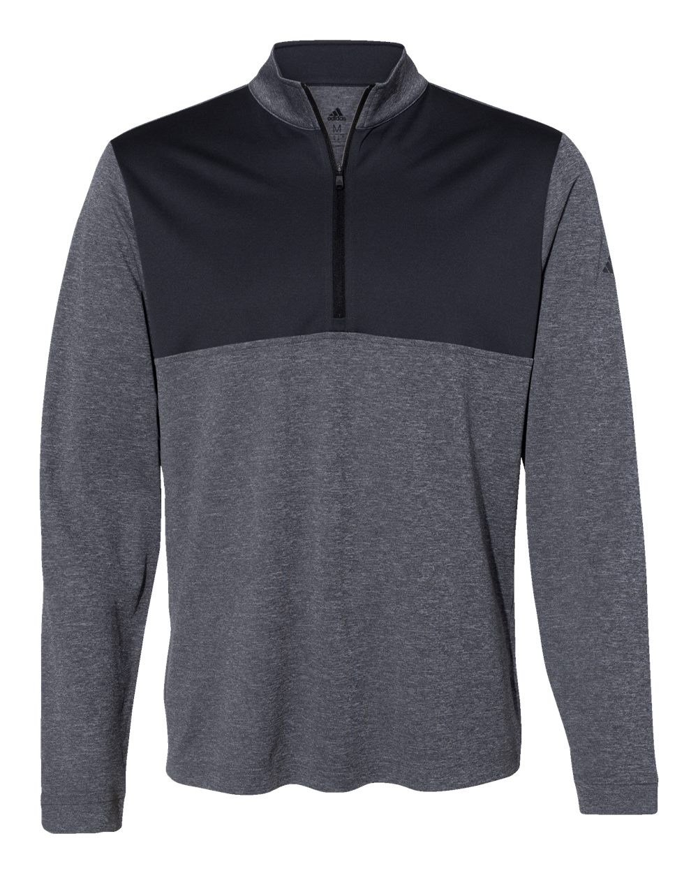 Adidas Lightweight Quarter-Zip Pullover - A280 Black Heather- Carbon