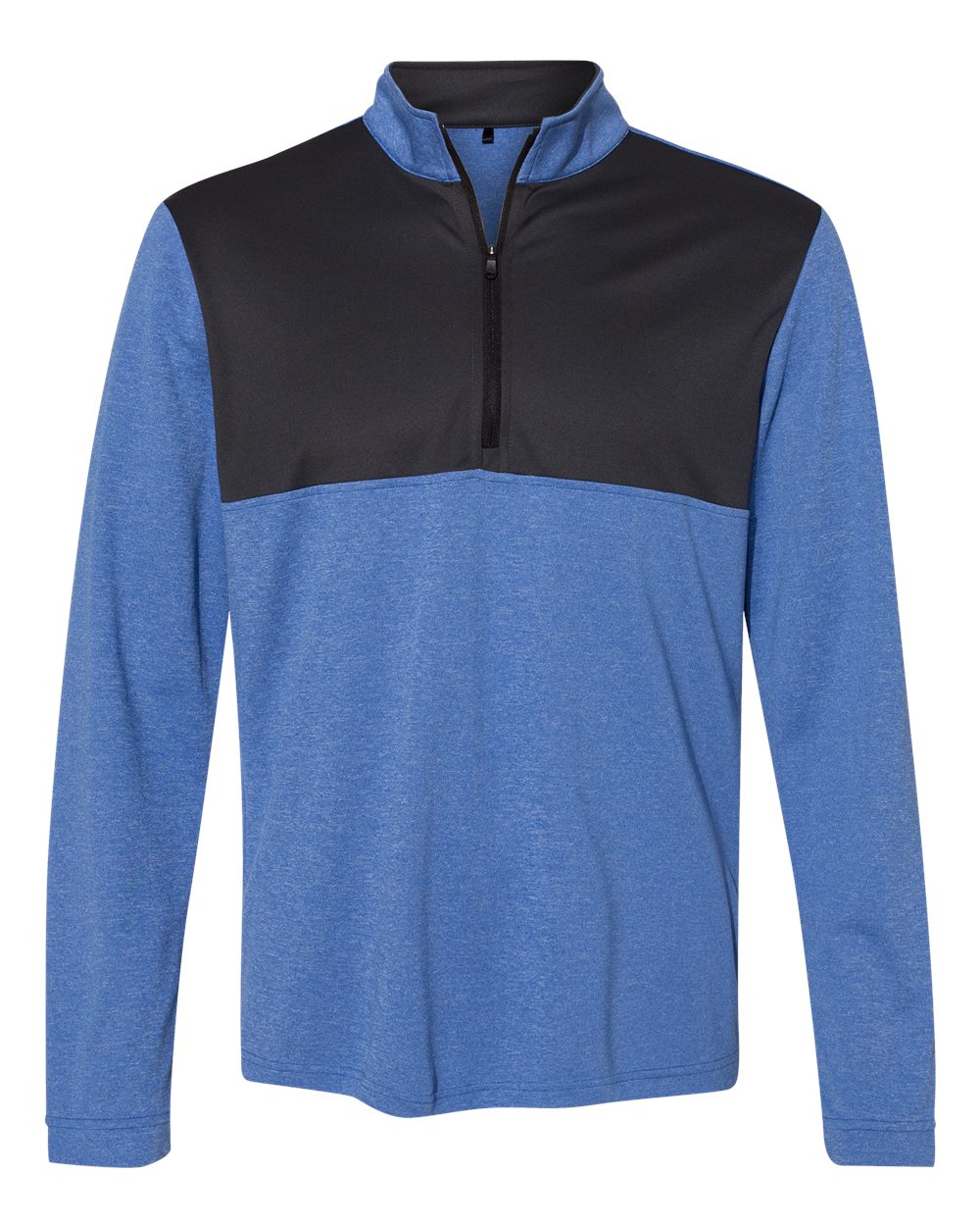 Adidas Lightweight Quarter-Zip Pullover - A280 Collegiate Royal Heather- Carbon