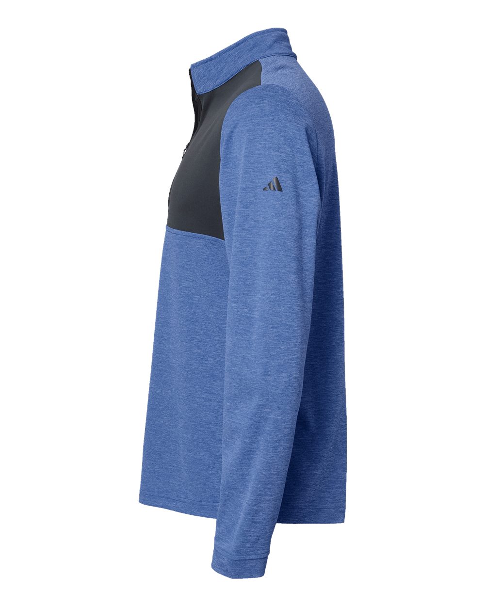 Adidas Lightweight Quarter-Zip Pullover - A280 Collegiate Royal Heather- Carbon