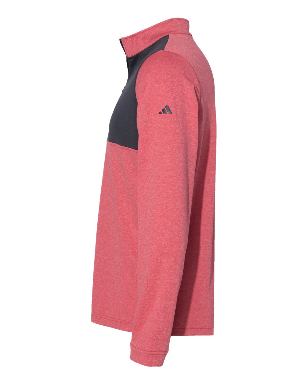 Adidas Lightweight Quarter-Zip Pullover - A280 Power Red Heather- Carbon
