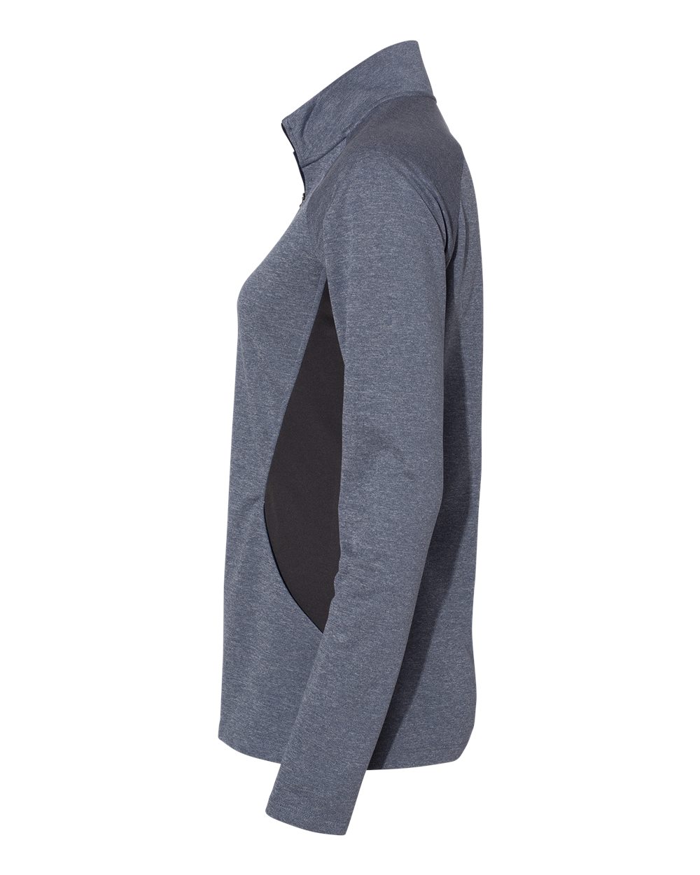 Adidas Women's Lightweight Quarter-Zip Pullover - A281 Collegiate Navy Heather- Carbon