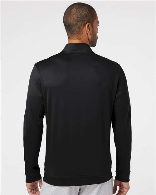 Adidas Men's Textured Quarter-Zip Pullover - A295 Black