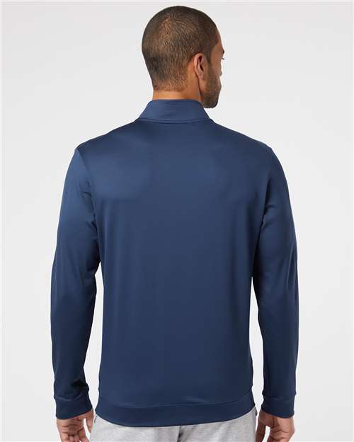 Adidas Men's Textured Quarter-Zip Pullover - A295 Collegiate Navy