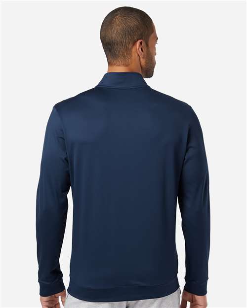 Adidas Men's Textured Quarter-Zip Pullover - A295 Collegiate Navy