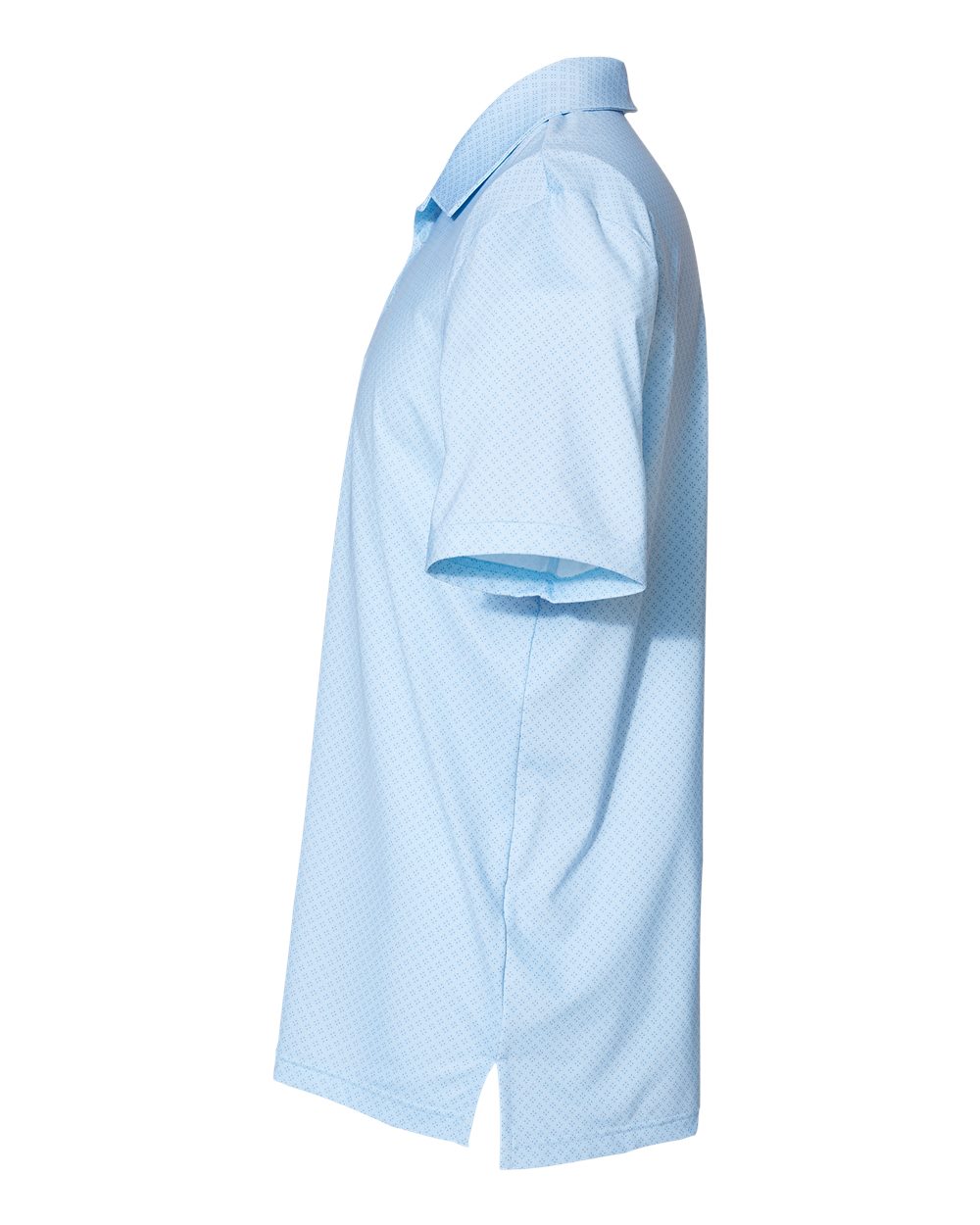 Adidas Men's Ultimate365 Diamond Dot Print Polo - A498 Glow Blue- White- Navy