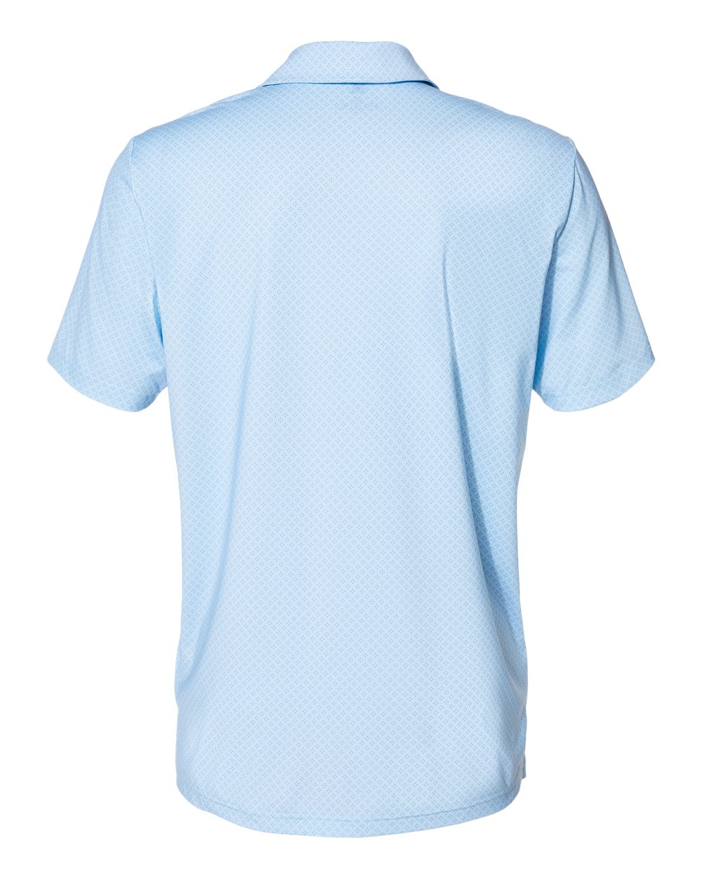 Adidas Men's Ultimate365 Diamond Dot Print Polo - A498 Glow Blue- White- Navy