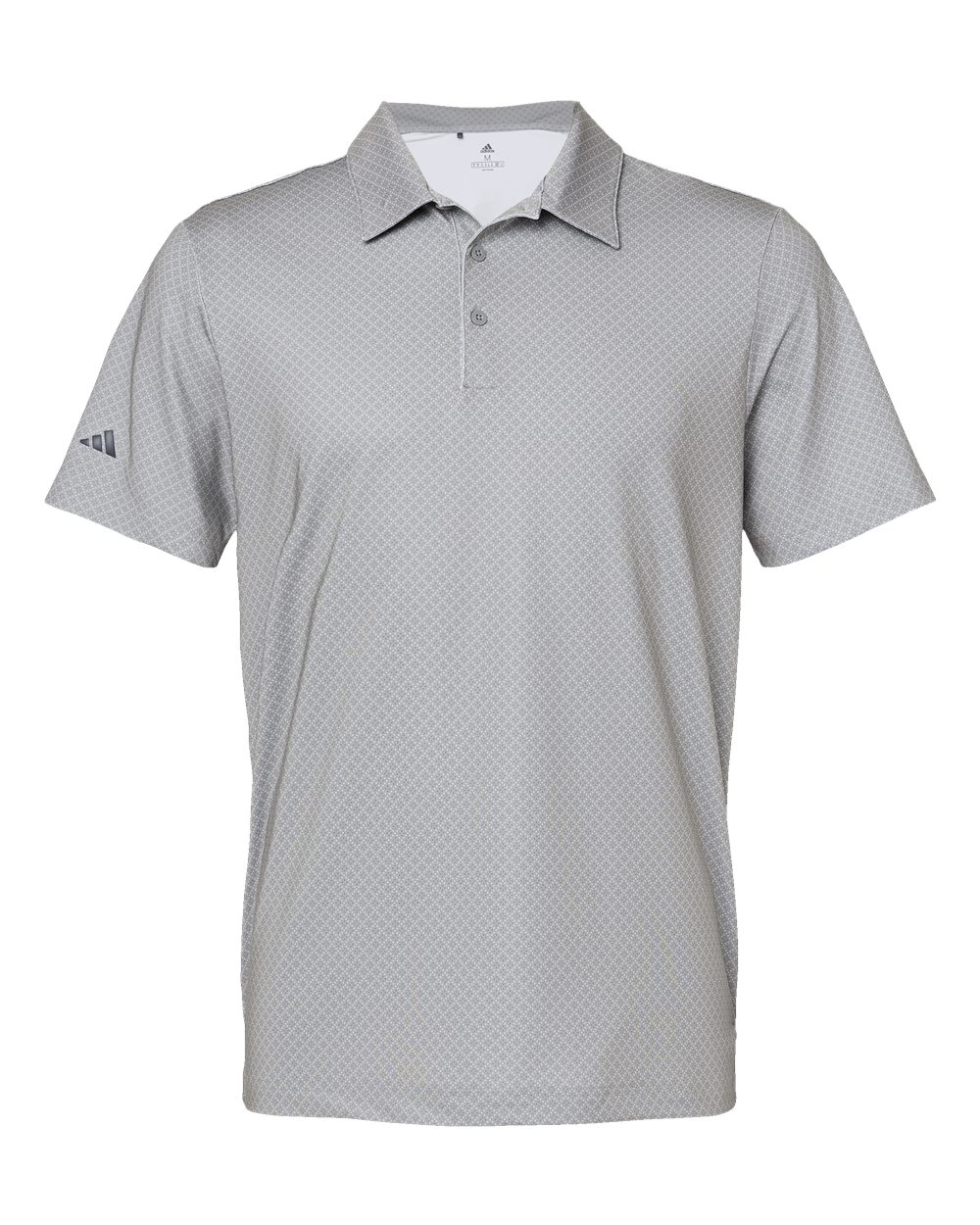 Adidas Men's Ultimate365 Diamond Dot Print Polo - A498 Grey Three- Team Royal- Navy