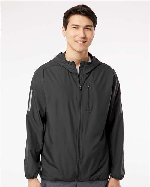 Adidas Hooded Full-Zip Windbreaker - A524 Black