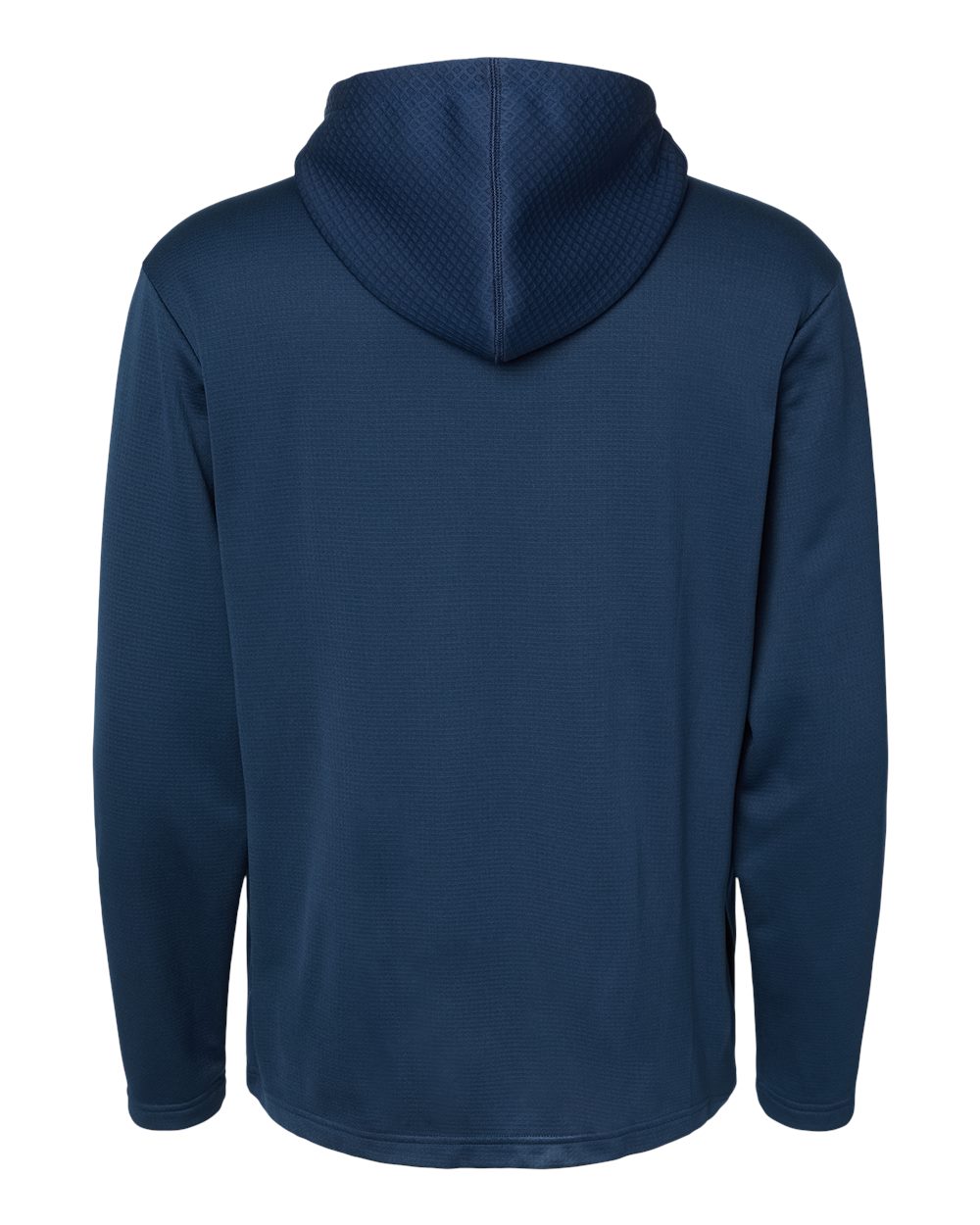 Adidas Men's Textured Mixed Media Midweight Hooded Sweatshirt - A530 Collegiate Navy