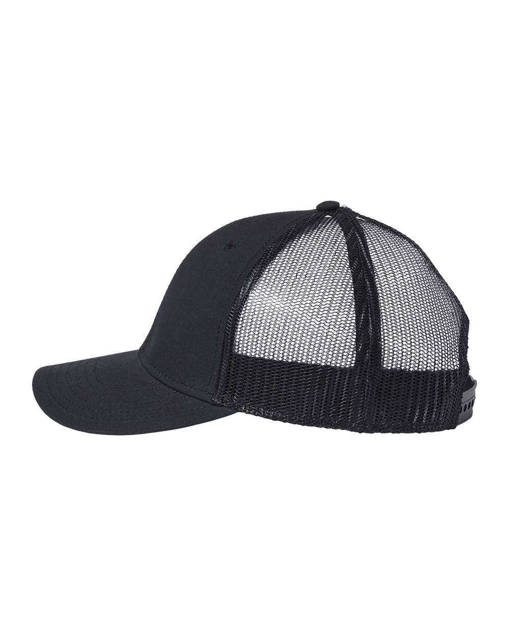 Atlantis Headwear Sustainable Recy Three Trucker Cap - RETH Black- Black