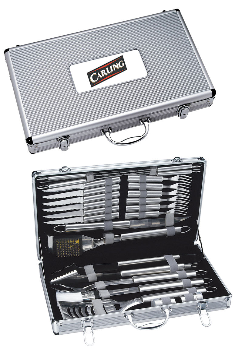 Ensemble de BBQ De Luxe 24 pièces - BBQ4 Silver