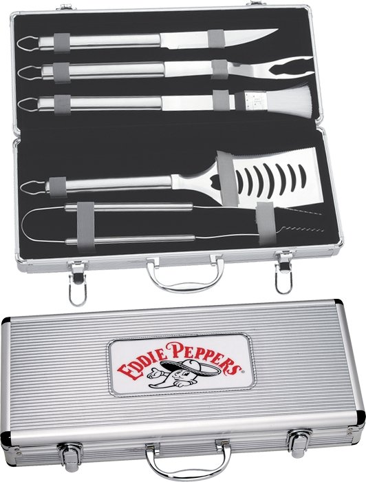 Ensemble de BBQ De Luxe 5 pièces - BBQ5 silver