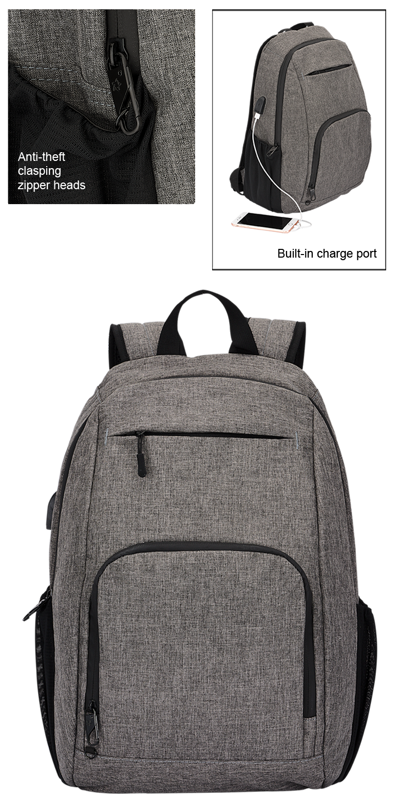 Sac à dos pour ordinateur portable antivol - BG354 Gray