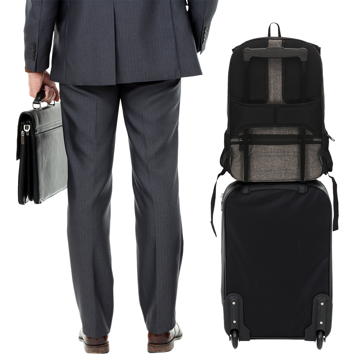 Sac à dos pour ordinateur portable antivol Midtown - BG355 Gray